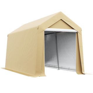 Abri De Jardin - Abri Vélo - Tente Stockage Dim. 2 X 3,6 M - Beige