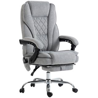Fauteuil De Bureau Manager Massant Chauffant Inclinable Velours