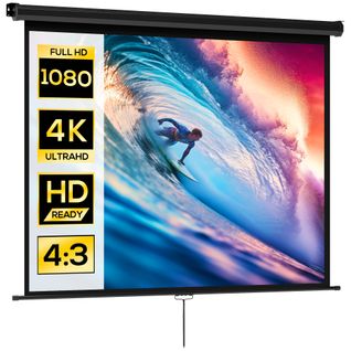 Écran De Projection Home-cinéma TV Format 4:3 84 Pouces 4k Hd