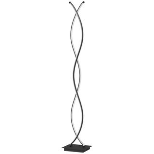 Lampadaire LED Design Spirales - H. 140 Cm - Alu. Acrylique Noir