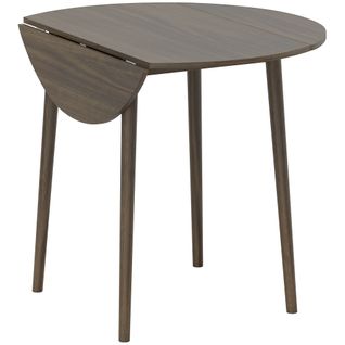 Table Ronde Pliable 2 Abattants Ø 89 Cm Bois