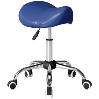 Tabouret De Massage Selle Ergonomique Hauteur Réglable Chromé