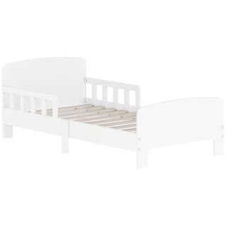 Lit Enfant Design Maison - Tête De Lit, Sommier Lattes Inclus - Mdf Blanc 90x190