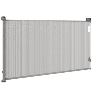 Barrière De Sécurité Chien Rétractable 0-144 Cm H.87 Cm Verrouillage Auto Alu Pvc