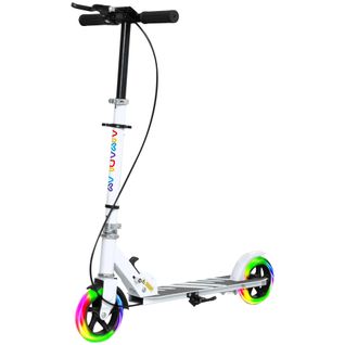 Trottinette Pliable Réglable Enfant Roues Lumineuses LED Métal