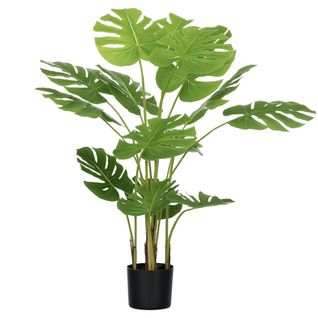 Plante Artificielle Monstera H. 120 Cm Feuilles De Tortue Réalistes Pot Inclus