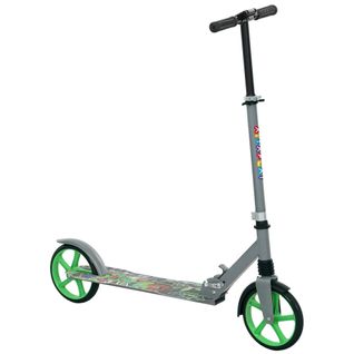 Trottinette Pliable Réglable Enfant Hip-hop Style Frein Métal Gris Vert