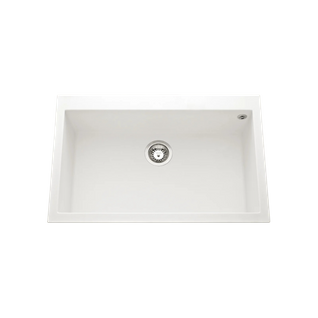 Évier Granit Blanc Luisina Quadrille 1 Bac  794x504