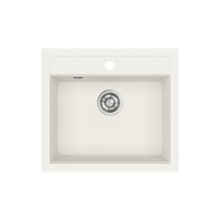 Évier Granit Blanc Helika Quadris 1 Bac