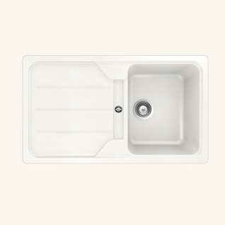 Évier Granit Blanc Schock Formhaus 1 Bac 1 Égouttoir