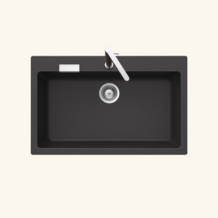 Évier Granit Noir Schock Lokti 1 Bac 790x500