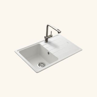 Évier Granit Blanc Schock Element 1 Bac 1 Égouttoir