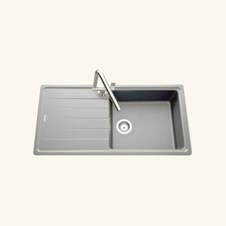 Évier Granit Gris Schock Element 1 Grand Bac 1 Égouttoir