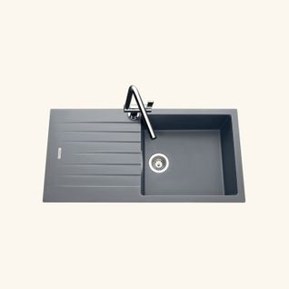 Évier Granit Gris Albey 1 Grand Bac - 1 Égouttoir
