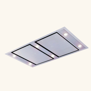 Hotte Plafond Silverline Zafire Inox 100 Cm - Sans Moteur