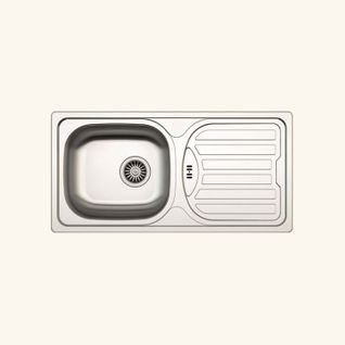 Évier Inox Ewi Opale 1 Bac 1 Égouttoir
