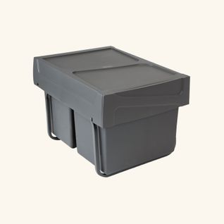 Poubelle Cuisine Tempo - Poubelle Encastrable 2 X 15 Litres