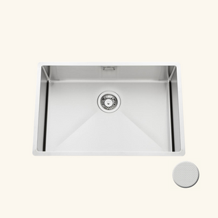 Evier Sous-plan Inox Nid D'abeille Vibrato Luisina 1 Bac 670x450 Mm