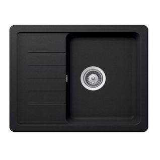 Évier Granit Noir Luisina Nouba 1 Bac 1 Égouttoir
