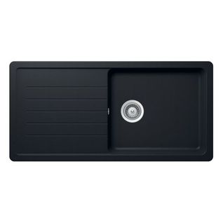 Évier Granit Noir Luisina Nouba 1 Grand Bac 1 Égouttoir