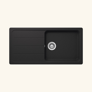 Évier Granit Noir Schock Formhaus 1 Grand Bac - 1 Égouttoir