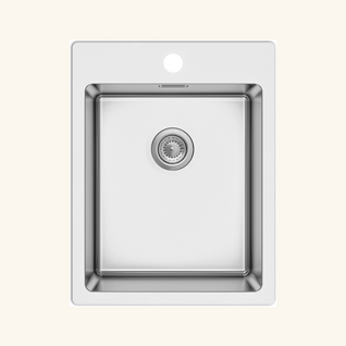 Evier Inox Luisina Java 1 Bac 390x505