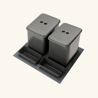 Poubelle Cuisine Serava 32 L - Poubelle De Tri 2 X 16 Litres