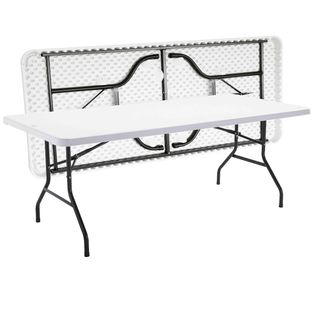 Table Pliante 200cm 10 Places Monobloc Blanc - Rekkem