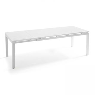 Table De Jardin Extensible En Aluminium 8 Personnes Galilee Blanc - Galilée