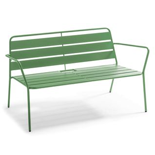 Canapé De Jardin En Métal Vert Cactus Palavas