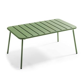 Table Basse De Jardin Acier Vert Cactus Palavas