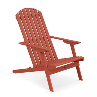 Fauteuil Relax Pliant En Bois D'eucalyptus Terracotta Calgary