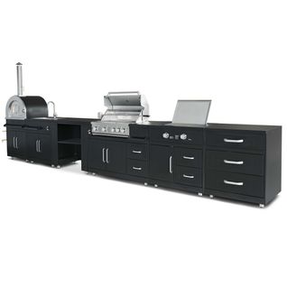 Cuisine D'extérieur 6 Meubles Avec Module Cuisson  Memphis