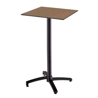 Table De Jardin Carré Haute Inclinable En Hpl, Opera Taupe - Opéra