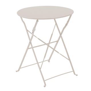 Table Pliante En Acier Beige Clair
