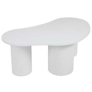 Table Basse En Mdf Décor Mélaminé Blanc