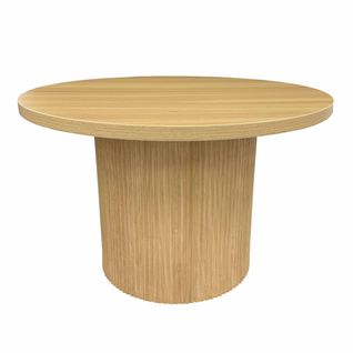 Table Basse Scandinave Ronde 70 Cm En Bois Clair