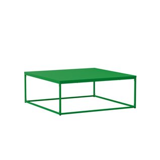 Table Basse Carrée Moderne L90 Cm Vert