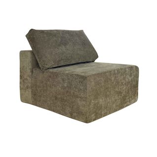 Fauteuil En Tissu Pour Canapé Modulable Vert L 100 Cm Hector