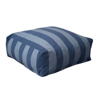 Pouf Rayé Pour Salon De Jardin Modulable Bleu Pacific Mixi