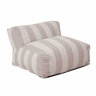 Fauteuil De Jardin Rayé Pour Canapé Modulable Beige Mixi