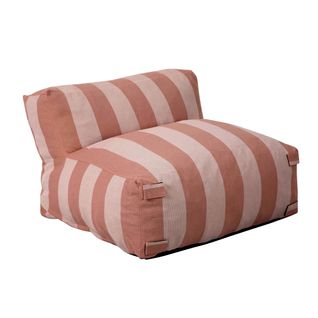 Fauteuil De Jardin Rayé Pour Canapé Modulable Terracotta Mixi