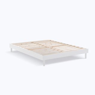 Sommier à Lattes En Kit Blanc - 150 X 200 Cm