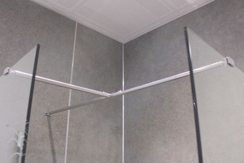 Barre De Retour 90cm - à Fixer Sur Barre De Fixation Murale 8mm - Inox