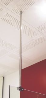 Barre Plafond 80cm - Fixation De Parois De Douche 8mm - Découpable - Inox