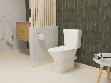 Pack Wc Universel Sans Bride Adi 2 - H77xl37xp63,5cm - Céramique Blanche