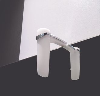 Applique LED De Salle De Bain Mary - 115mm - Abs Chromé Et Polycarbonate - Blanc Opaque