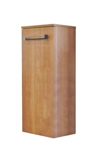 Demi-colonne De Salle De Bain à Suspendre Lenca - L35cm - Bois Miel - Mélaminé