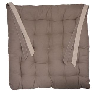 Galette De Chaise Épaisse Et Matelassée Valayans - 40x40 Cm - Taupe