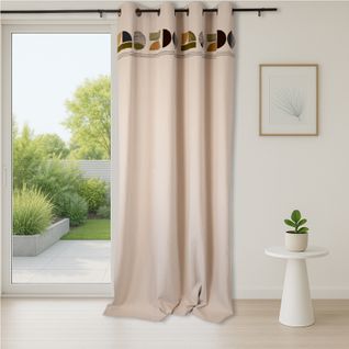 Rideau Design En Coton Lavé - 150x250 Cm - Kaki